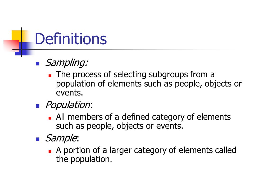 Simple Random Sampling Definition and Meaning